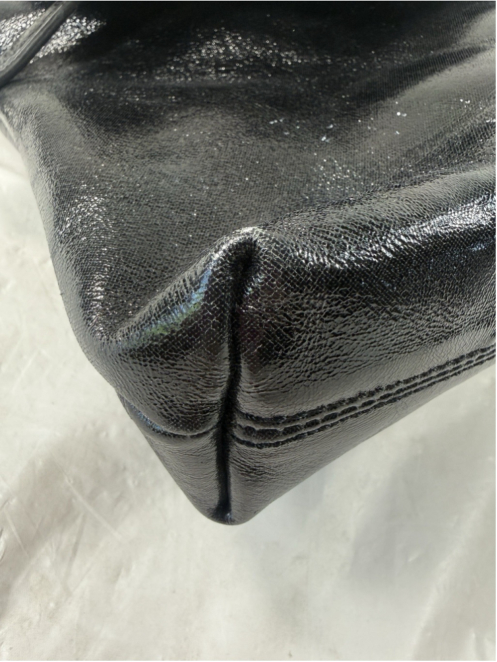 Donald J Pliner Black Leather Bag Purse - Picture 6 of 15